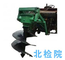 懸掛式挖坑機測試