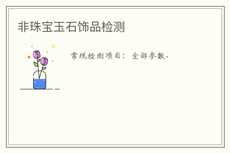 非珠寶玉石飾品